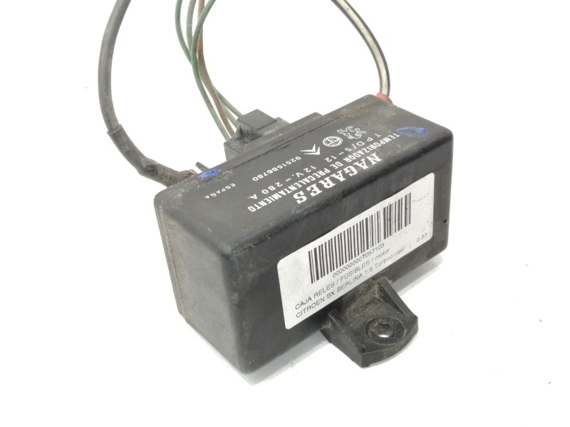 Recambio de caja reles / fusibles para citroën bx berlina 1.8 turbodiesel referencia OEM IAM 9251586780  