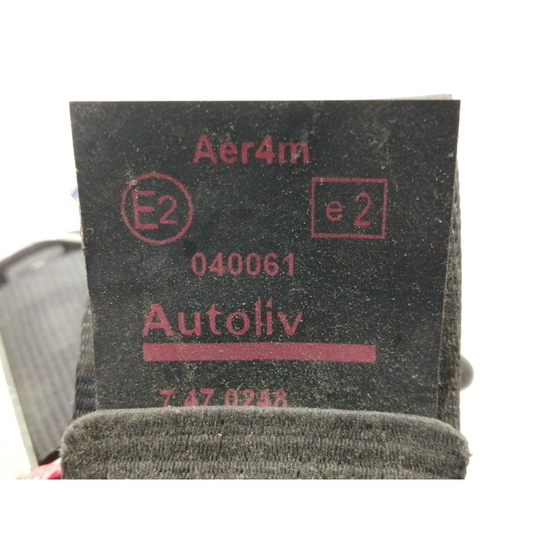 Recambio de cinturon seguridad trasero derecho para peugeot 308 gt referencia OEM IAM 96812534XX  