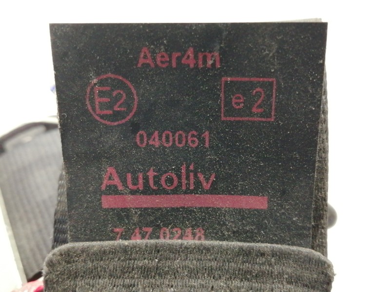 Recambio de cinturon seguridad trasero derecho para peugeot 308 gt referencia OEM IAM 96812534XX  