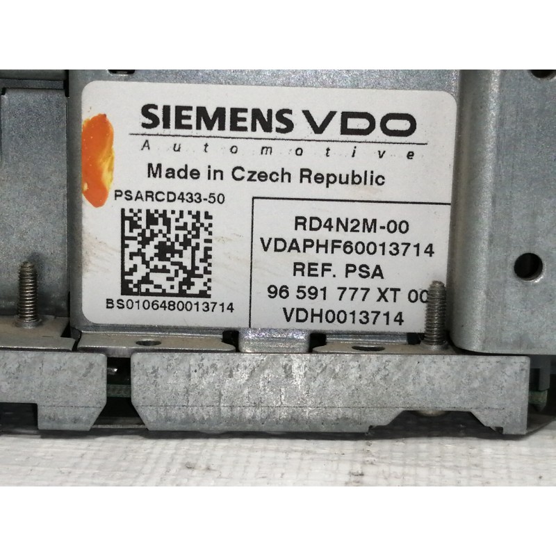 Recambio de sistema audio / radio cd para citroën c4 grand picasso sx referencia OEM IAM 96591777  