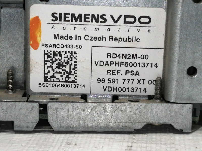 Recambio de sistema audio / radio cd para citroën c4 grand picasso sx referencia OEM IAM 96591777  