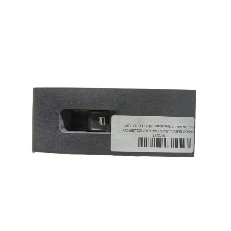 Recambio de mando elevalunas trasero izquierdo para skoda rapid spaceback (nh1) 1.6 tdi referencia OEM IAM 5JA959855WHS 5JA95985