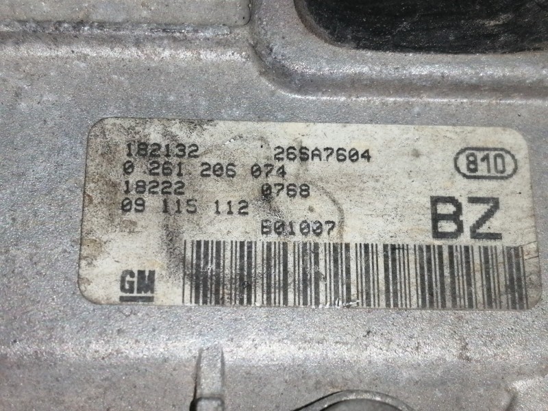 Recambio de centralita motor uce para opel corsa c club referencia OEM IAM 26SA7604  