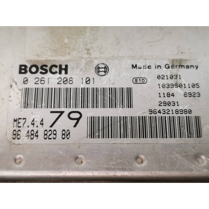 Recambio de centralita motor uce para peugeot 206 berlina xs referencia OEM IAM 0261208101  