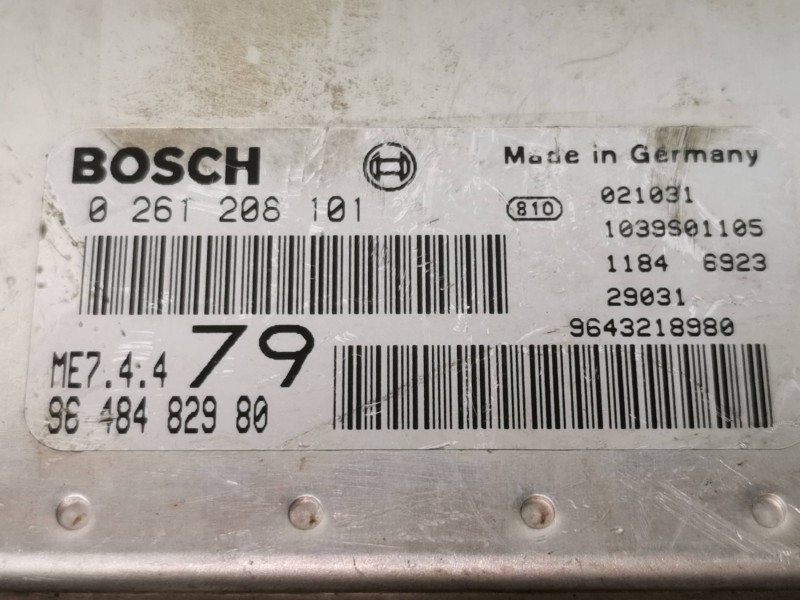 Recambio de centralita motor uce para peugeot 206 berlina xs referencia OEM IAM 0261208101  