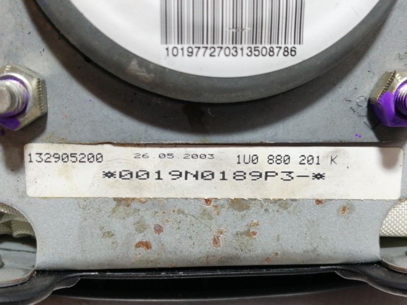 Recambio de airbag delantero izquierdo para skoda octavia berlina (1u2) 1.9 tdi referencia OEM IAM 1U0880201K 132905200 