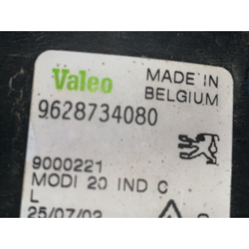 Recambio de faro antiniebla izquierdo para peugeot 206 cc cc referencia OEM IAM 9628734080  