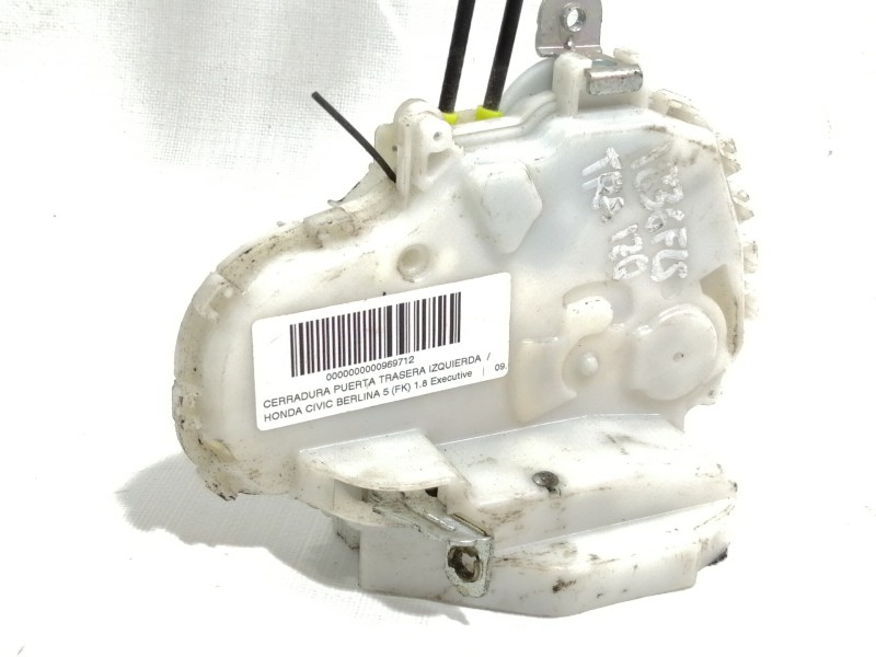 Recambio de cerradura puerta trasera izquierda para honda civic berlina 5 (fk) 1.8 executive referencia OEM IAM   