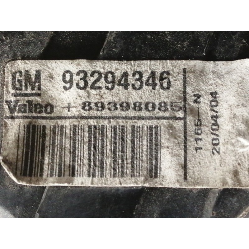 Recambio de piloto trasero izquierdo para opel meriva cosmo referencia OEM IAM 93294346 89398085 