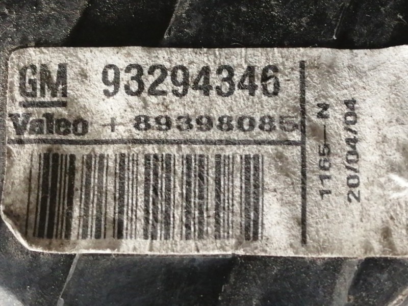 Recambio de piloto trasero izquierdo para opel meriva cosmo referencia OEM IAM 93294346 89398085 