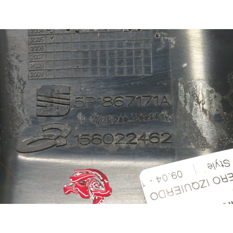 Recambio de mando elevalunas delantero izquierdo para seat toledo (5p2) stylance / style referencia OEM IAM 5P1867171A  