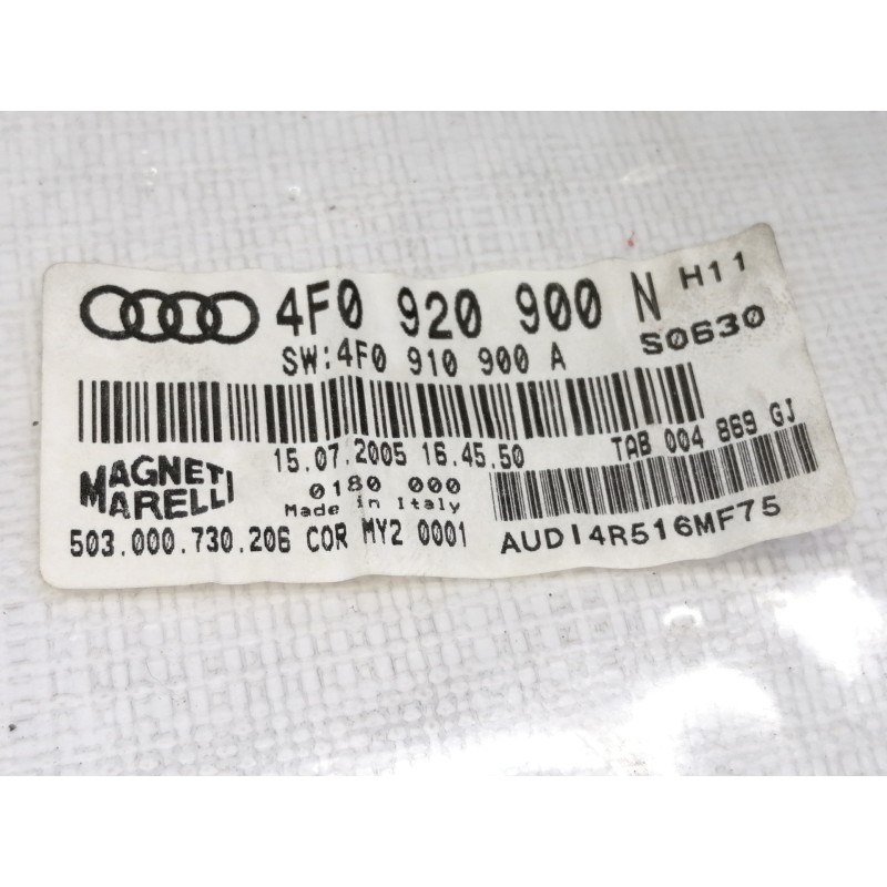 Recambio de cuadro instrumentos para audi a6 berlina (4f2) 2.0 tdi referencia OEM IAM 4F0920900N  