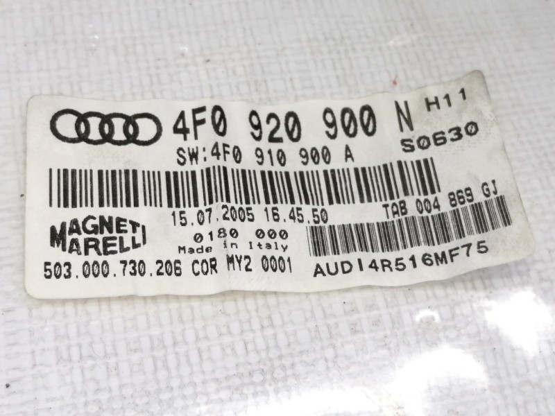 Recambio de cuadro instrumentos para audi a6 berlina (4f2) 2.0 tdi referencia OEM IAM 4F0920900N  