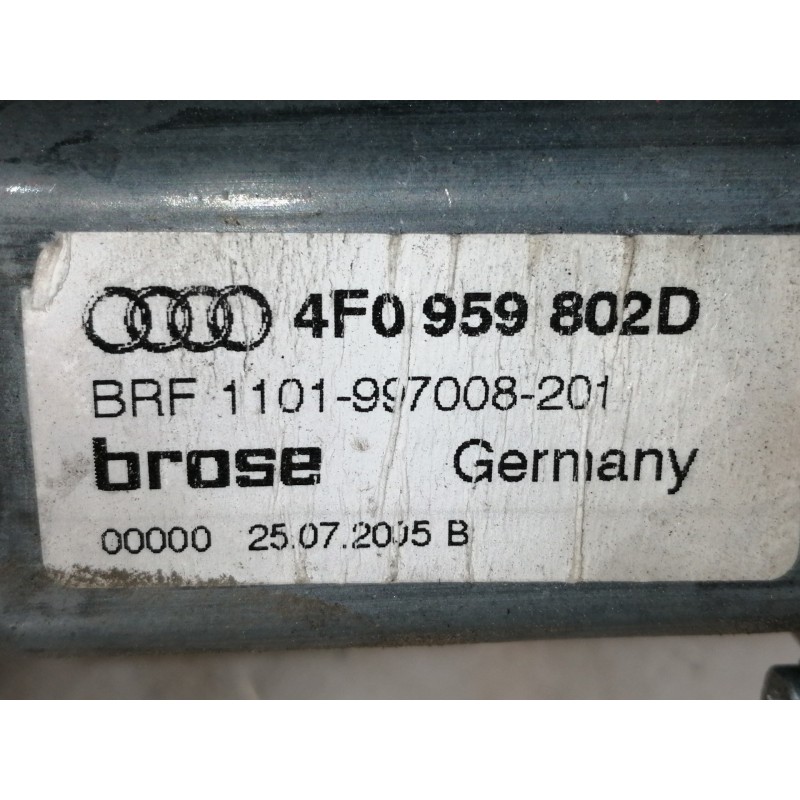 Recambio de elevalunas delantero derecho para audi a6 berlina (4f2) 2.0 tdi referencia OEM IAM 4F0959802D  