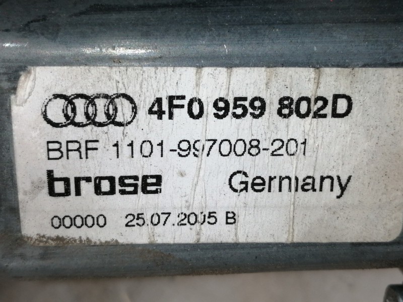 Recambio de elevalunas delantero derecho para audi a6 berlina (4f2) 2.0 tdi referencia OEM IAM 4F0959802D  