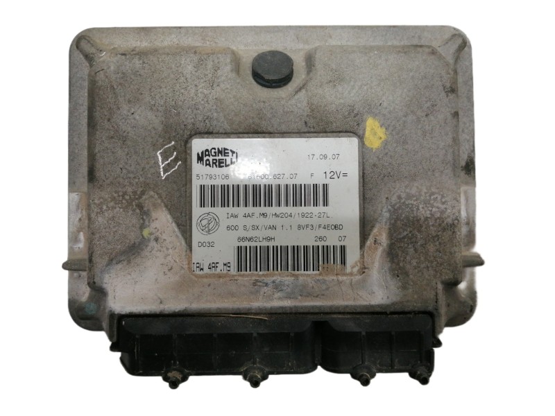 Recambio de centralita motor uce para fiat seicento (187) active referencia OEM IAM 51793106 6160062707 66N62LH9H 