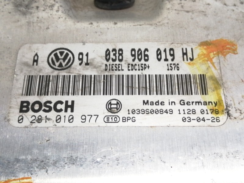 Recambio de centralita motor uce para volkswagen golf iv berlina (1j1) conceptline referencia OEM IAM 038906019HJ  