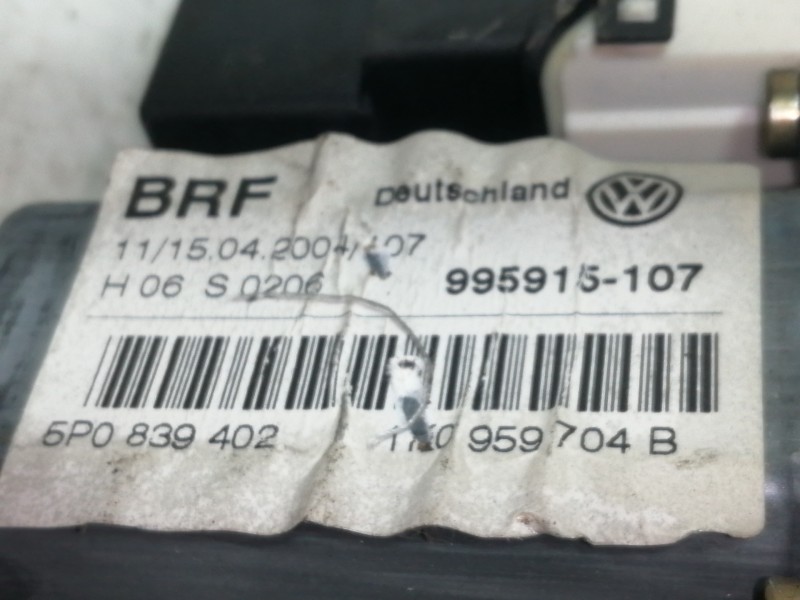 Recambio de elevalunas trasero derecho para seat altea (5p1) reference referencia OEM IAM 5P0839402 996644100 995915107