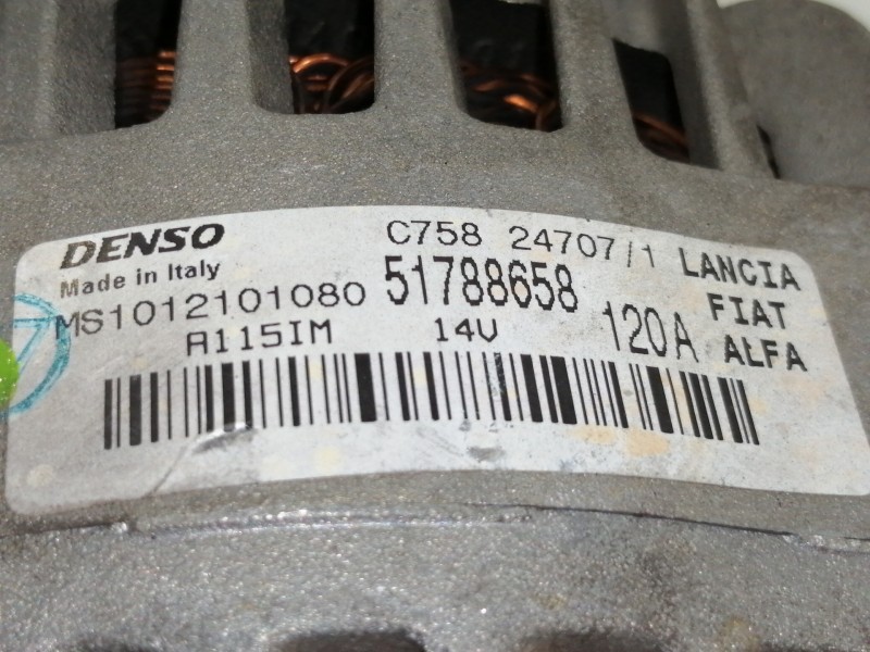 Recambio de alternador para fiat bravo (198) 1.4 16v t jet active referencia OEM IAM MS1012101080  