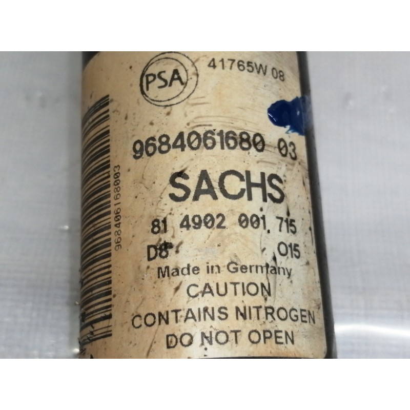 Recambio de amortiguador trasero derecho para citroën berlingo cuadro sx referencia OEM IAM 9684061680  