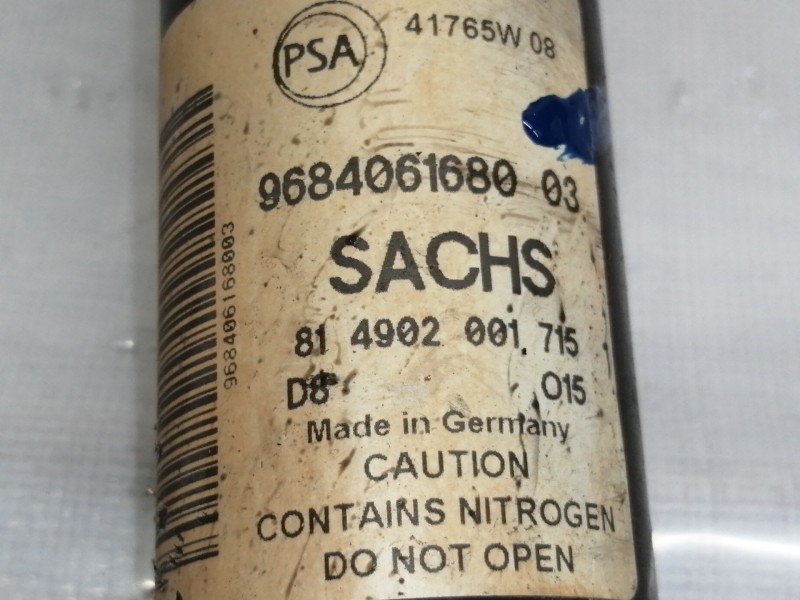 Recambio de amortiguador trasero derecho para citroën berlingo cuadro sx referencia OEM IAM 9684061680  