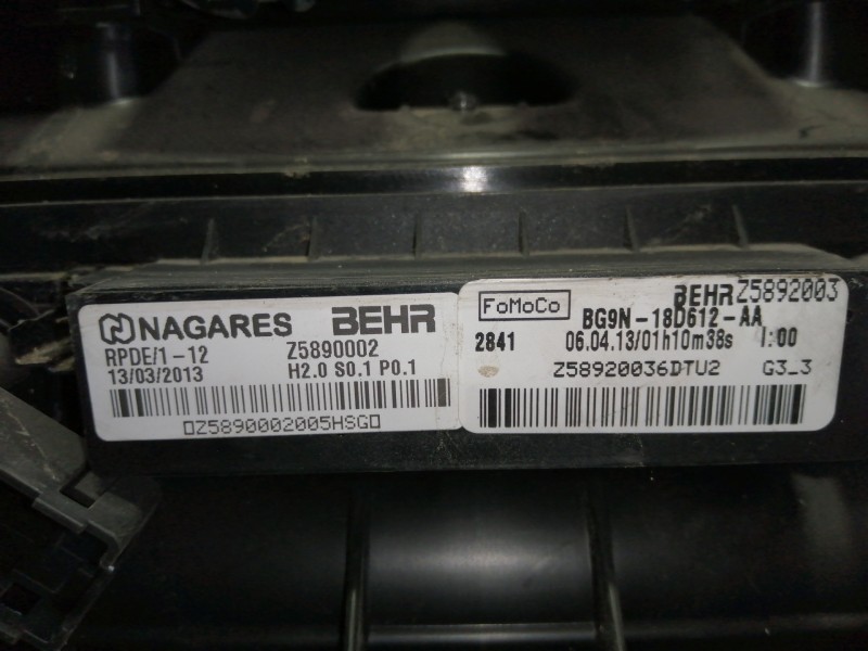 Recambio de calefaccion entera normal para land rover freelander (lr2) td4 xs referencia OEM IAM BG9N18D612AA  