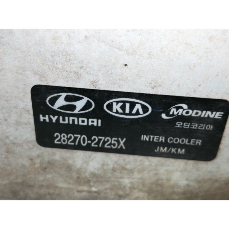 Recambio de intercooler para hyundai tucson (jm) 2.0 crdi comfort referencia OEM IAM 282702725X  