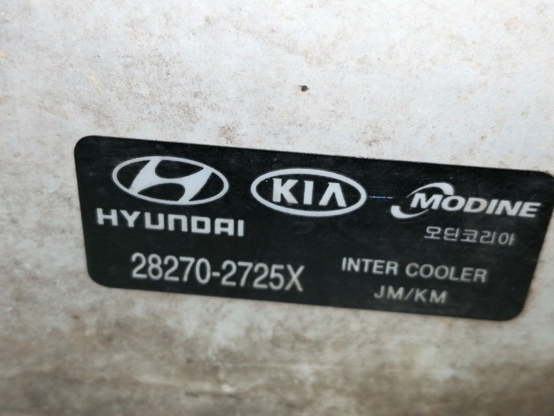 Recambio de intercooler para hyundai tucson (jm) 2.0 crdi comfort referencia OEM IAM 282702725X  