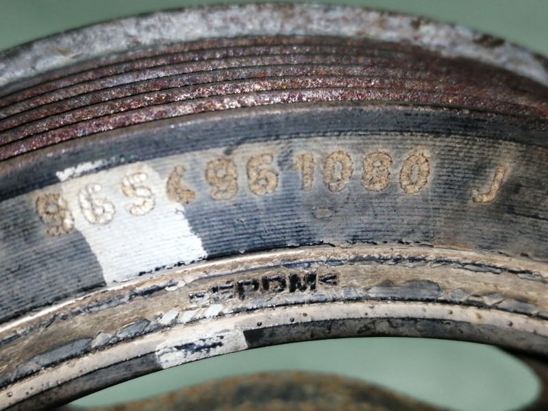 Recambio de polea cigueñal para citroën berlingo cuadro sx referencia OEM IAM 9654961080J  