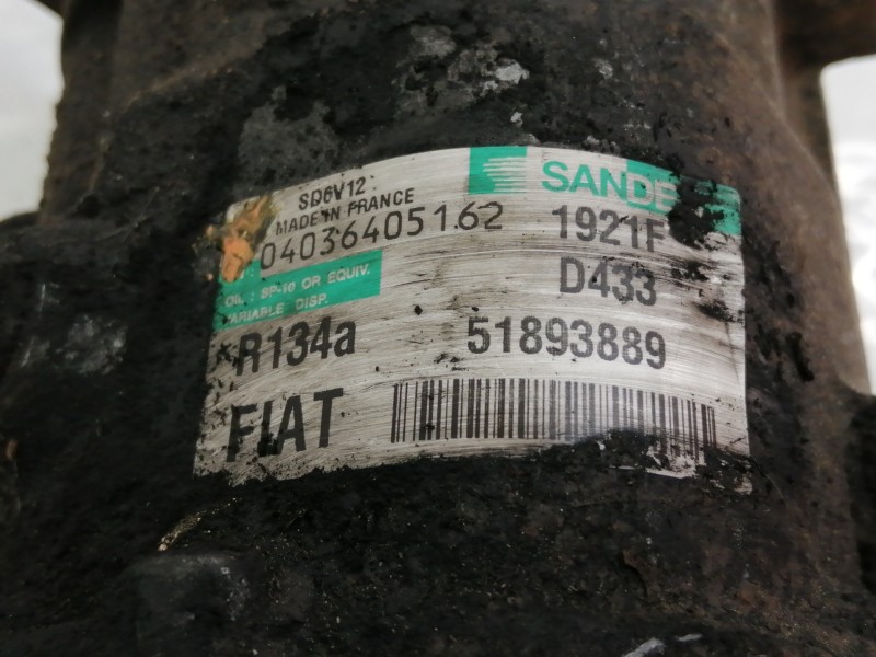 Recambio de compresor aire acondicionado para peugeot bipper 1.3 16v hdi fap referencia OEM IAM 51893889  