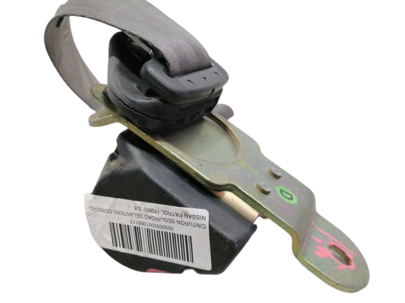 Recambio de cinturon seguridad delantero derecho para nissan patrol (y260) 2.8 referencia OEM IAM 0416069  
