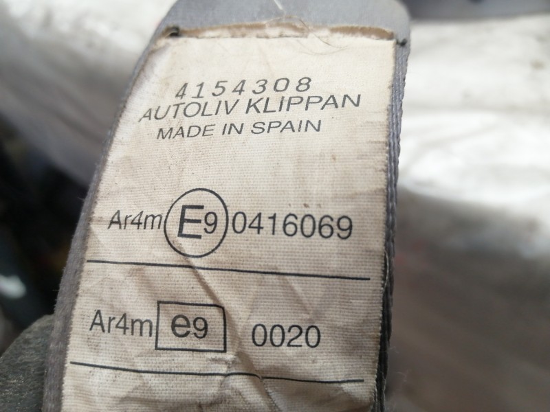 Recambio de cinturon seguridad delantero derecho para nissan patrol (y260) 2.8 referencia OEM IAM 0416069  