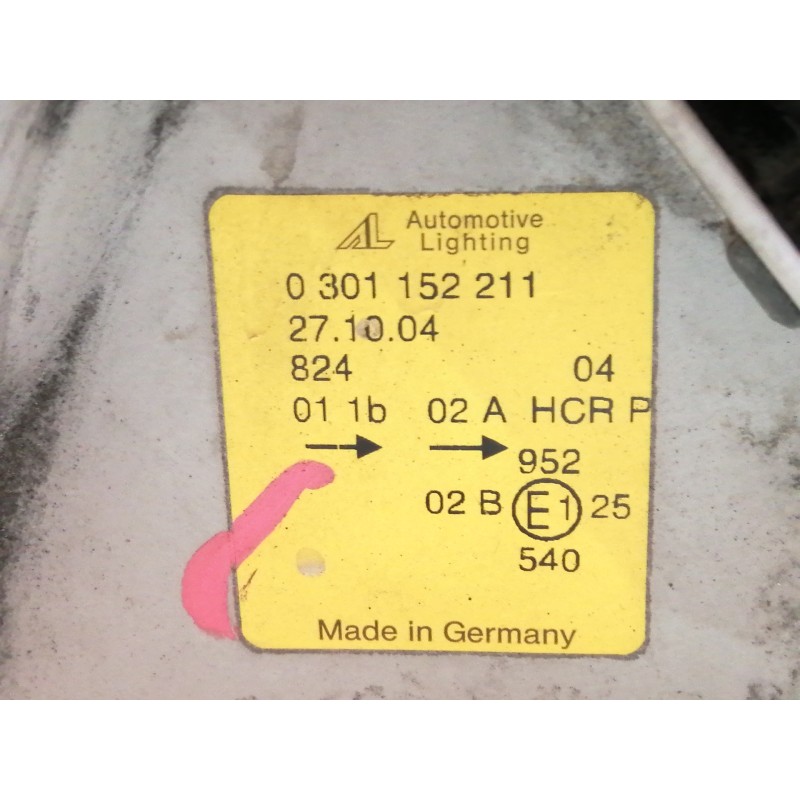 Recambio de faro izquierdo para mercedes-benz clase a (w168) 140 (168.031) referencia OEM IAM 0301152211  