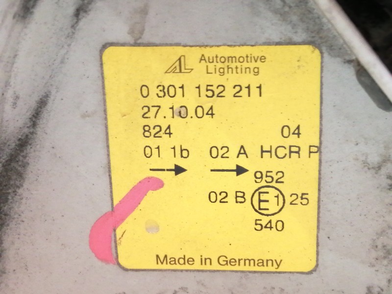 Recambio de faro izquierdo para mercedes-benz clase a (w168) 140 (168.031) referencia OEM IAM 0301152211  