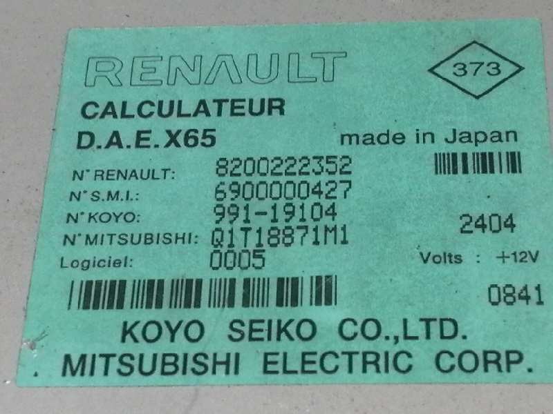 Recambio de modulo electronico para renault clio ii fase ii (b/cb0) authentique referencia OEM IAM 8200222352  