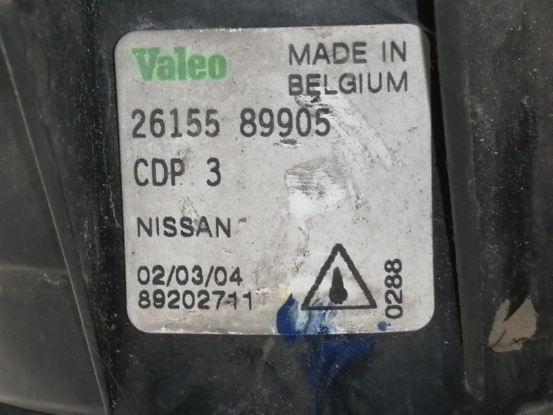 Recambio de faro antiniebla izquierdo para nissan primera berlina (p12) acenta referencia OEM IAM 2615589905  