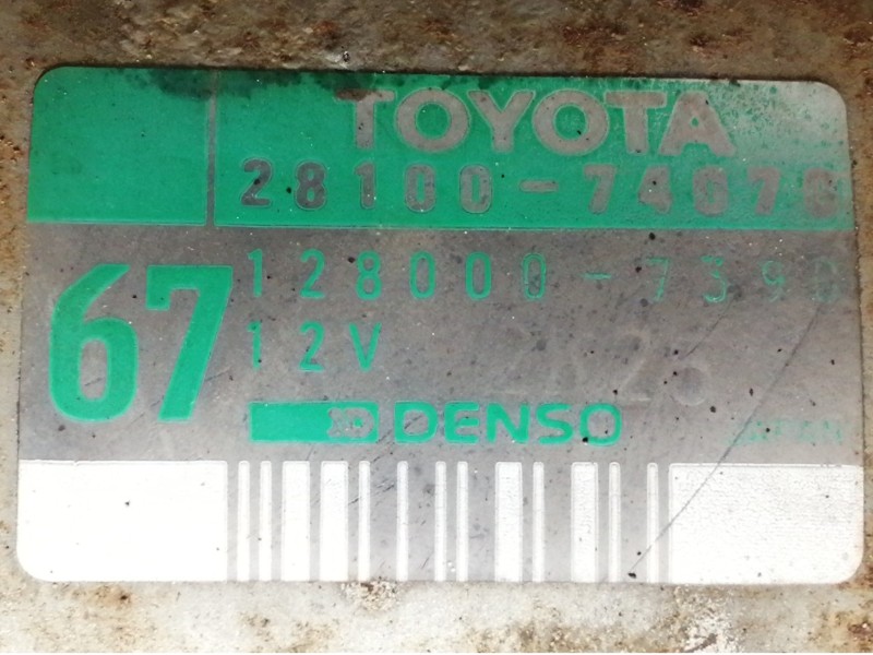 Recambio de motor arranque para toyota mr 2 (sw20r) sw20r referencia OEM IAM 128000739 2810074070 