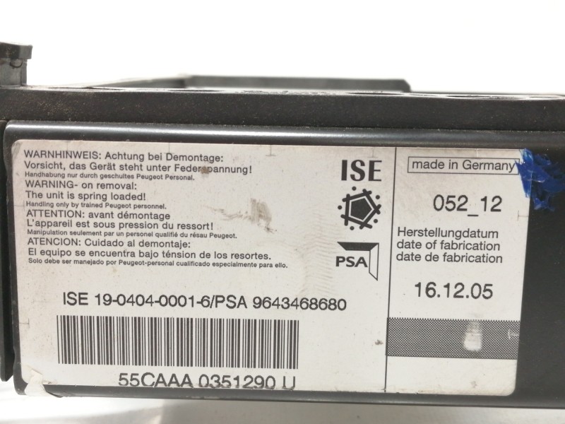 Recambio de barra antivuelco para peugeot 307 cc (s2) básico referencia OEM IAM 9643468680  
