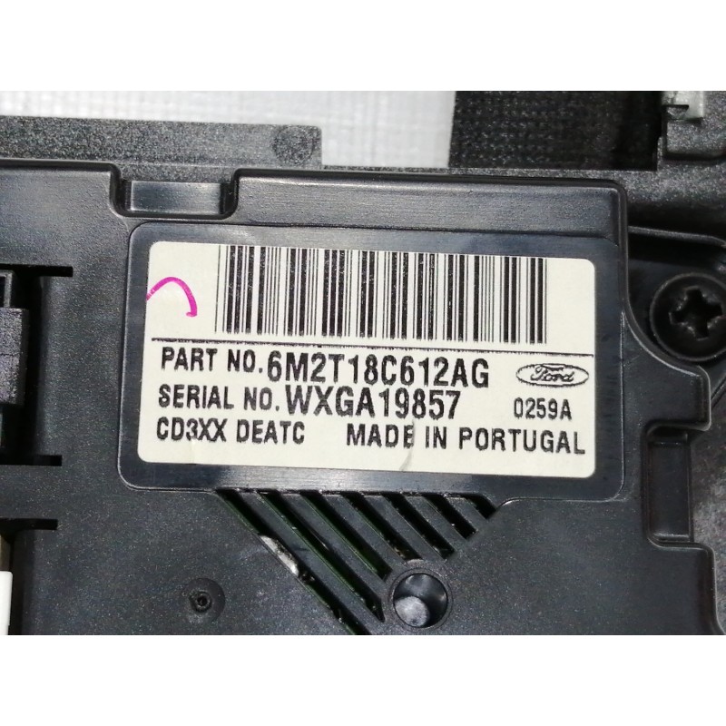 Recambio de mando calefaccion / aire acondicionado para ford s-max (ca1) titanium referencia OEM IAM 6M2T18C612AG WXGA19857 