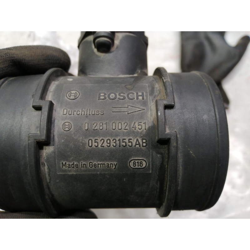 Recambio de caudalimetro para chrysler voyager (rg) 2.5 crd grand voyager limited referencia OEM IAM 0281002451 05293155AB 