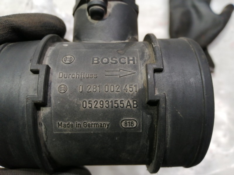 Recambio de caudalimetro para chrysler voyager (rg) 2.5 crd grand voyager limited referencia OEM IAM 0281002451 05293155AB 