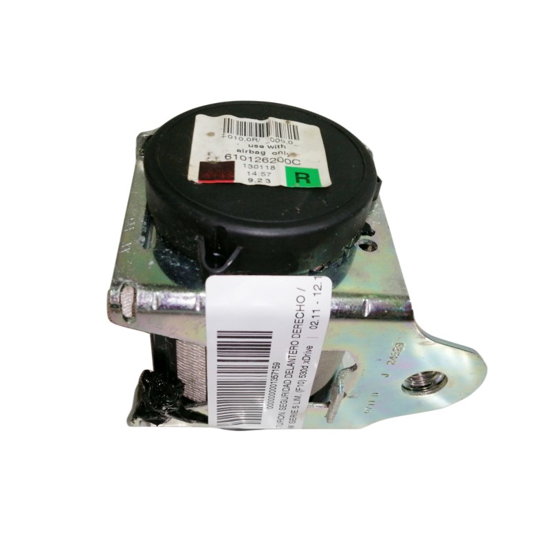 Recambio de cinturon seguridad delantero derecho para bmw serie 5 lim. (f10) 530d xdrive referencia OEM IAM 610126200C  