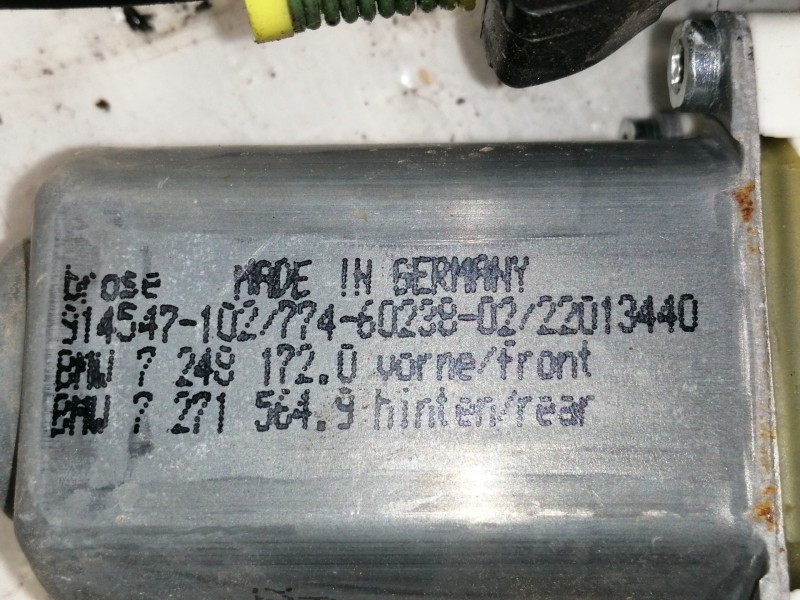 Recambio de elevalunas delantero derecho para bmw serie 5 lim. (f10) 530d xdrive referencia OEM IAM 72715649 914547102 