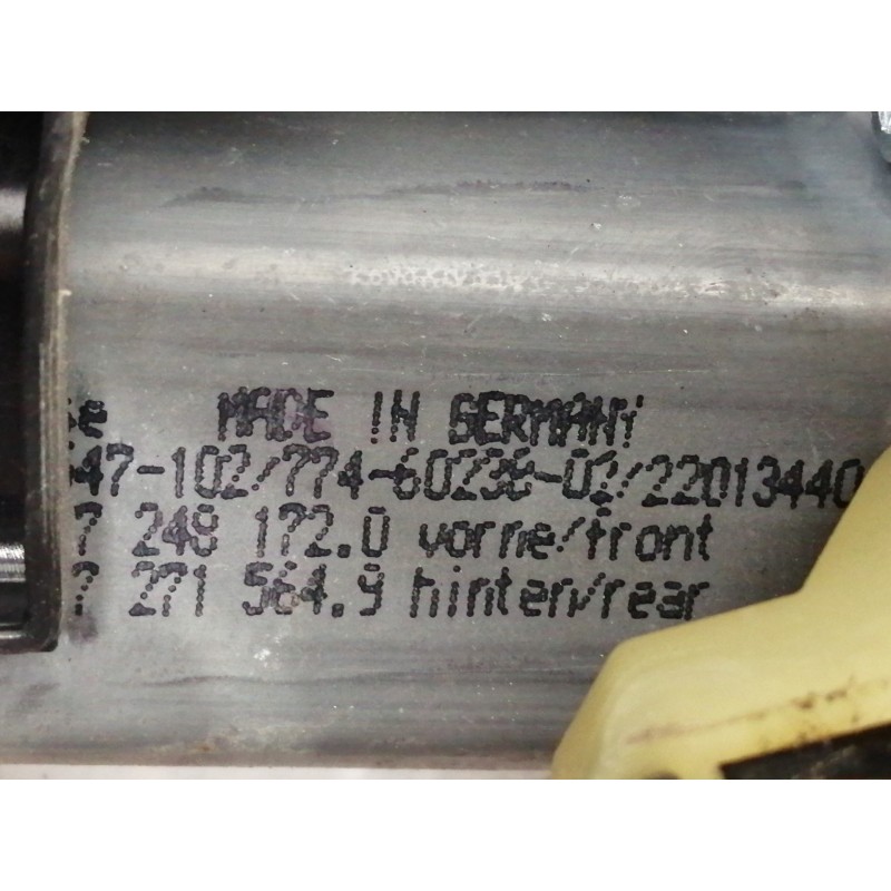 Recambio de elevalunas trasero derecho para bmw serie 5 lim. (f10) 530d xdrive referencia OEM IAM 72715649  