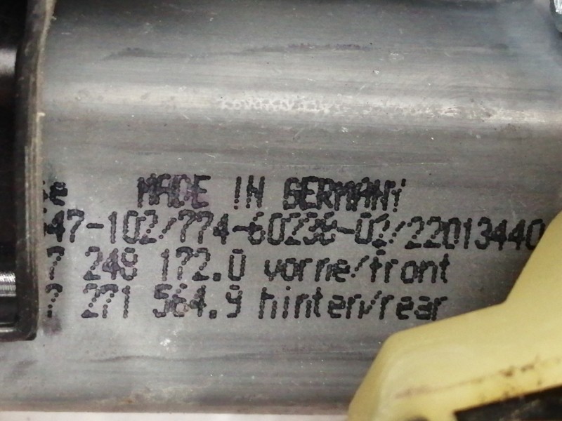Recambio de elevalunas trasero derecho para bmw serie 5 lim. (f10) 530d xdrive referencia OEM IAM 72715649  