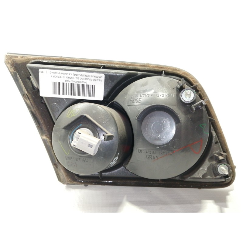 Recambio de piloto trasero derecho interior para mazda 6 berlina (gg) 1.8 active (4-ptas.) referencia OEM IAM 22661980R  