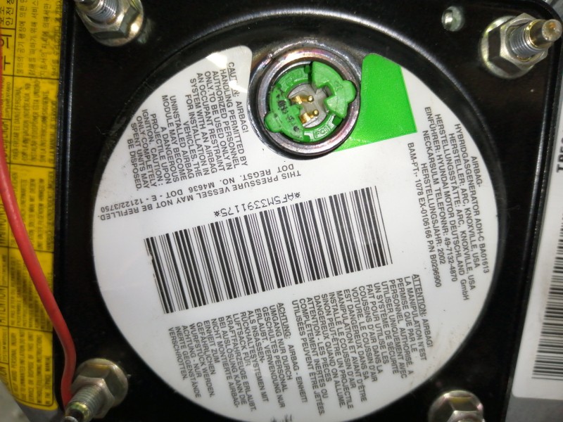 Recambio de airbag delantero izquierdo para hyundai getz (tb) 1.3 gls referencia OEM IAM TB56101E  