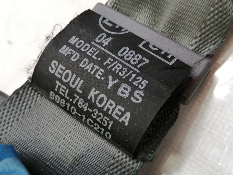 Recambio de cinturon seguridad trasero central para hyundai getz (tb) 1.3 gls referencia OEM IAM 898101C210LT  