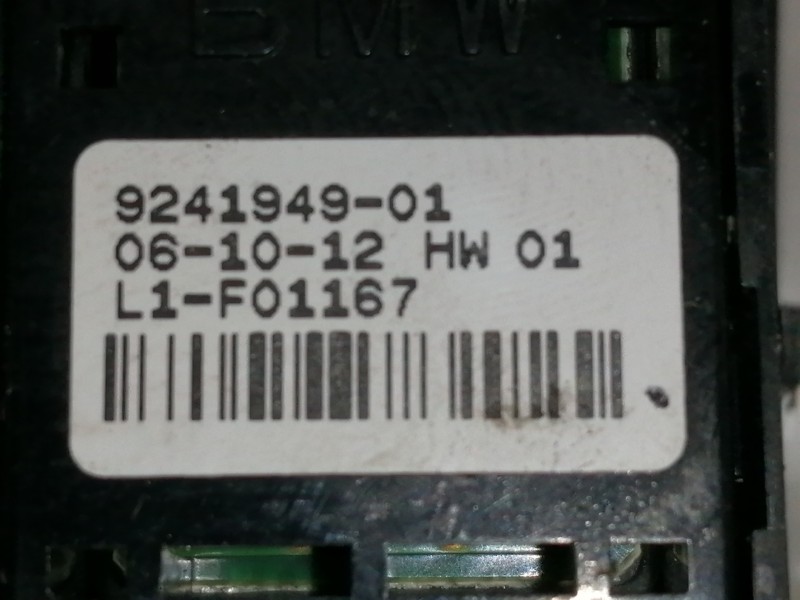 Recambio de mando elevalunas trasero derecho para bmw serie 5 lim. (f10) 530d xdrive referencia OEM IAM 924194901  
