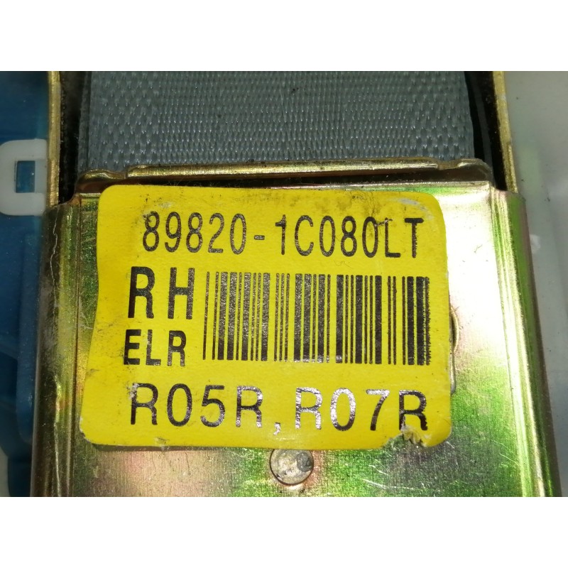 Recambio de cinturon seguridad trasero derecho para hyundai getz (tb) 1.3 gls referencia OEM IAM 898201C080LT  